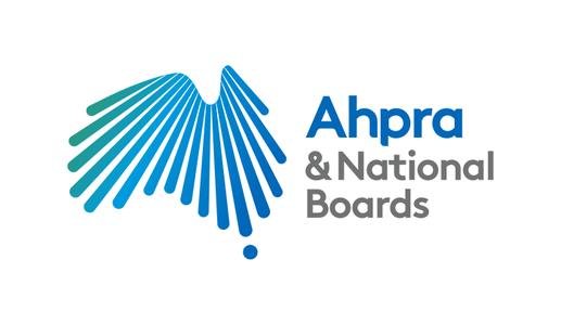 AHPRA and National Boards logo for healthcare professional registration and regulation.